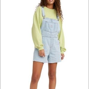 Levi denim overall shorts